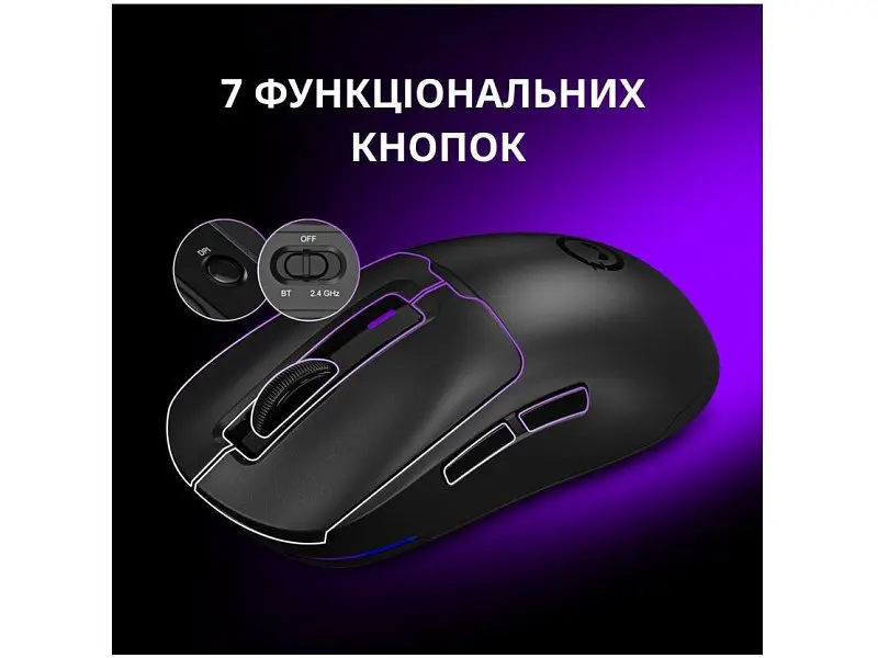 Миша Lorgar MSA10W Black (LRG-MSA10W-BK) - фото 5