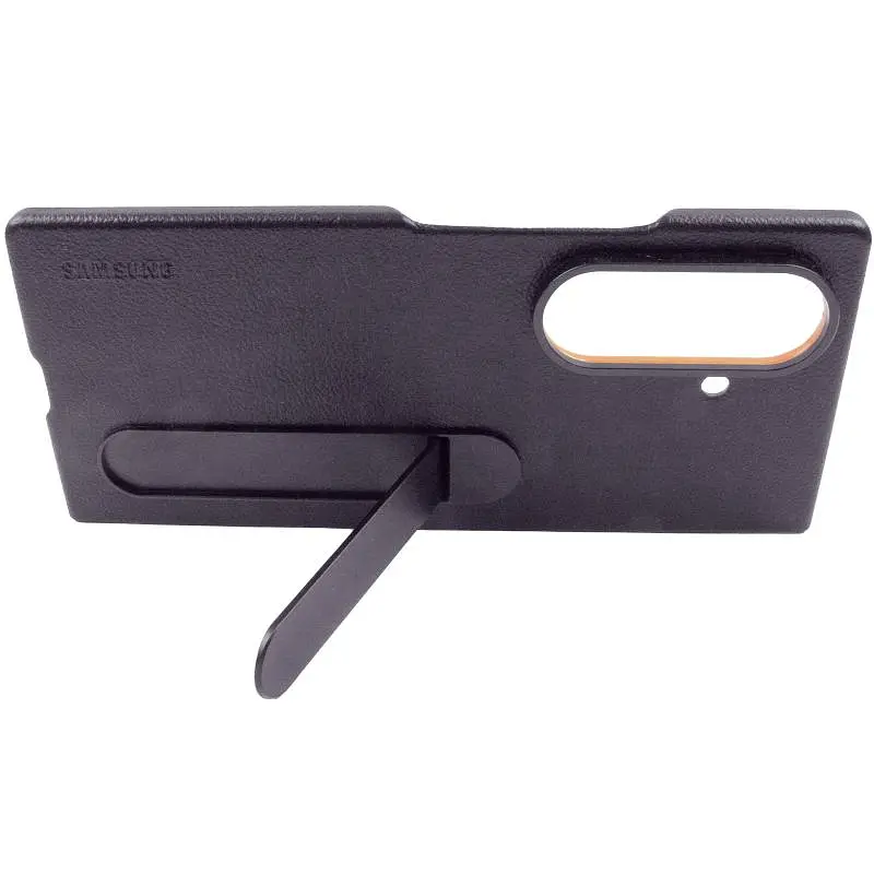 Кожаный чехол Leather Case (AAA) with stand для Samsung Galaxy Z Fold7 Gray - фото 6