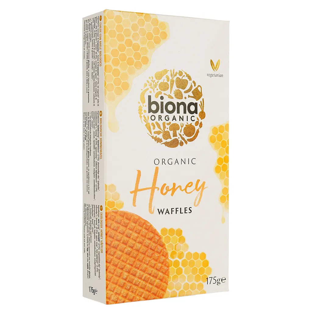 Вафлі Biona Organic медові органічні 175 г - фото 3