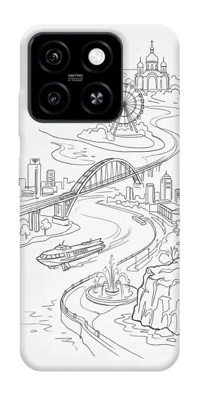 TPU чохол Demsky Dnipro spirit для ZTE Blade A55 4G