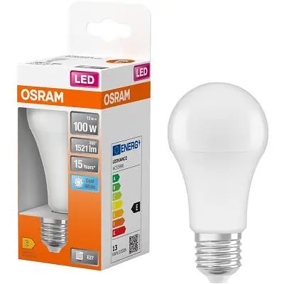 Лампочка Osram CL A100 13W/840 230V FR E27 (4058075304253) - фото 2
