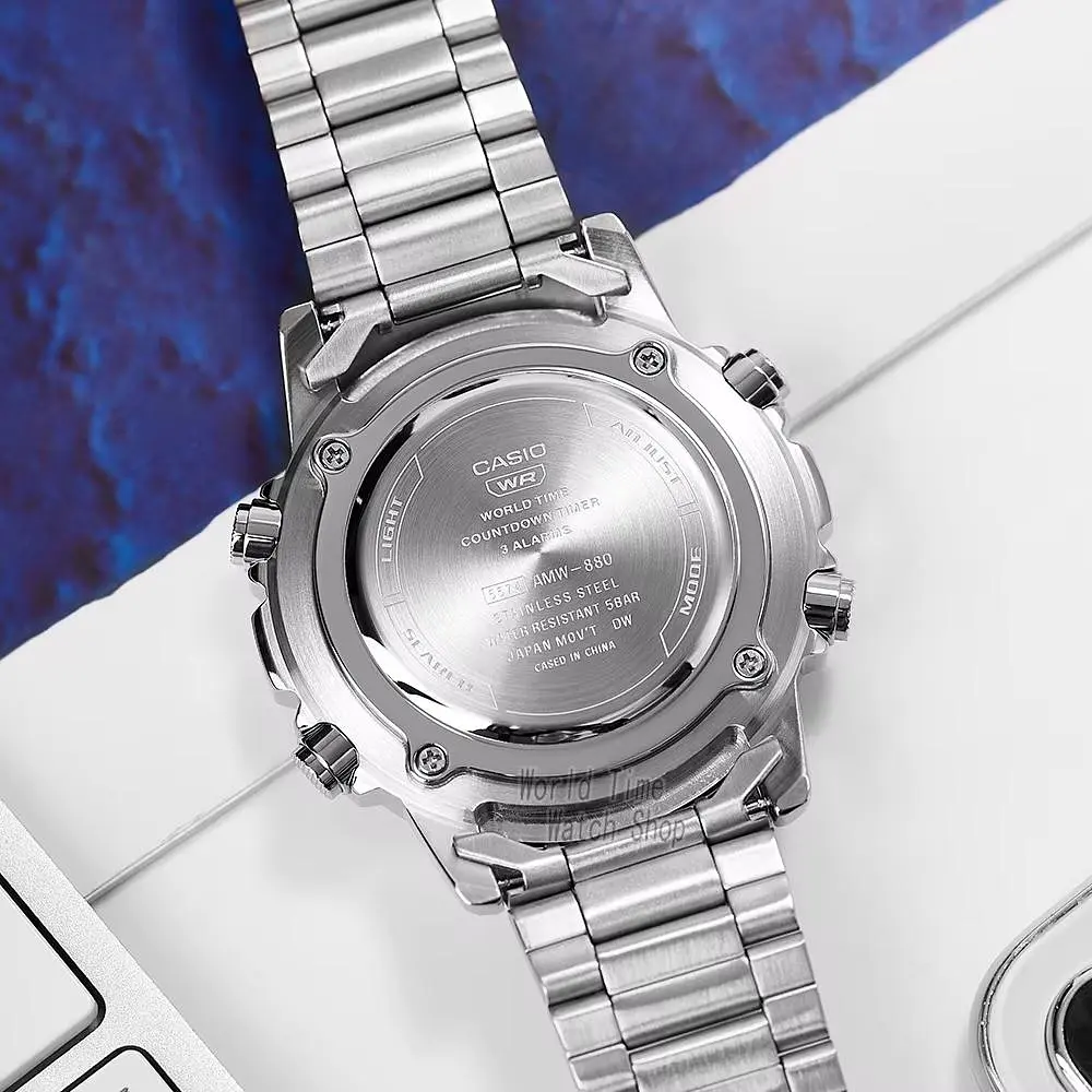 Чоловічий годинник Casio AMW-880D-3A Сріблястий ( AT1141-0223 ) - фото 6