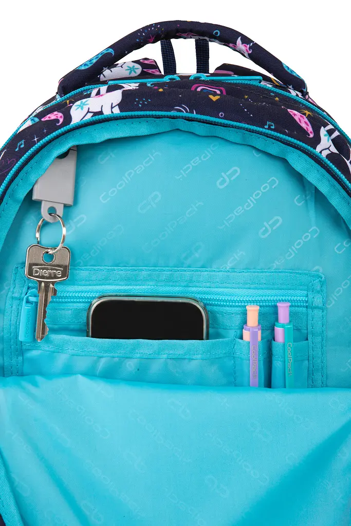 Рюкзак CoolPack Jerry Mrs. Unicorn 19 л + Сумка для взуття CoolPack Vert Mrs Unicorn + Пенал на блискавці CoolPack Campus Mrs Unicorn з органайзером для ручок 23x9x5 см - фото 6