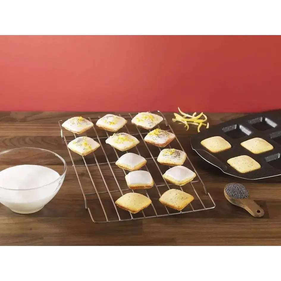 Противень Tefal PerfectBake с 10 квадратными формами 21х29 см коричневый (J5734502) - фото 8