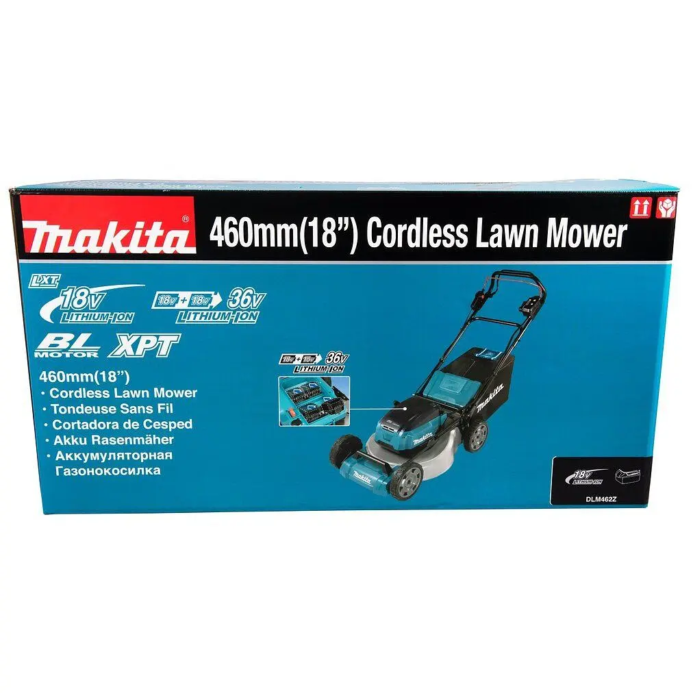 Газонокосарка акумуляторна самохідна Makita DLM462Z (46 см, 20-75 мм, 60 л, BL, LXT, без акумуляторів та зарядного пристрою) - фото 6
