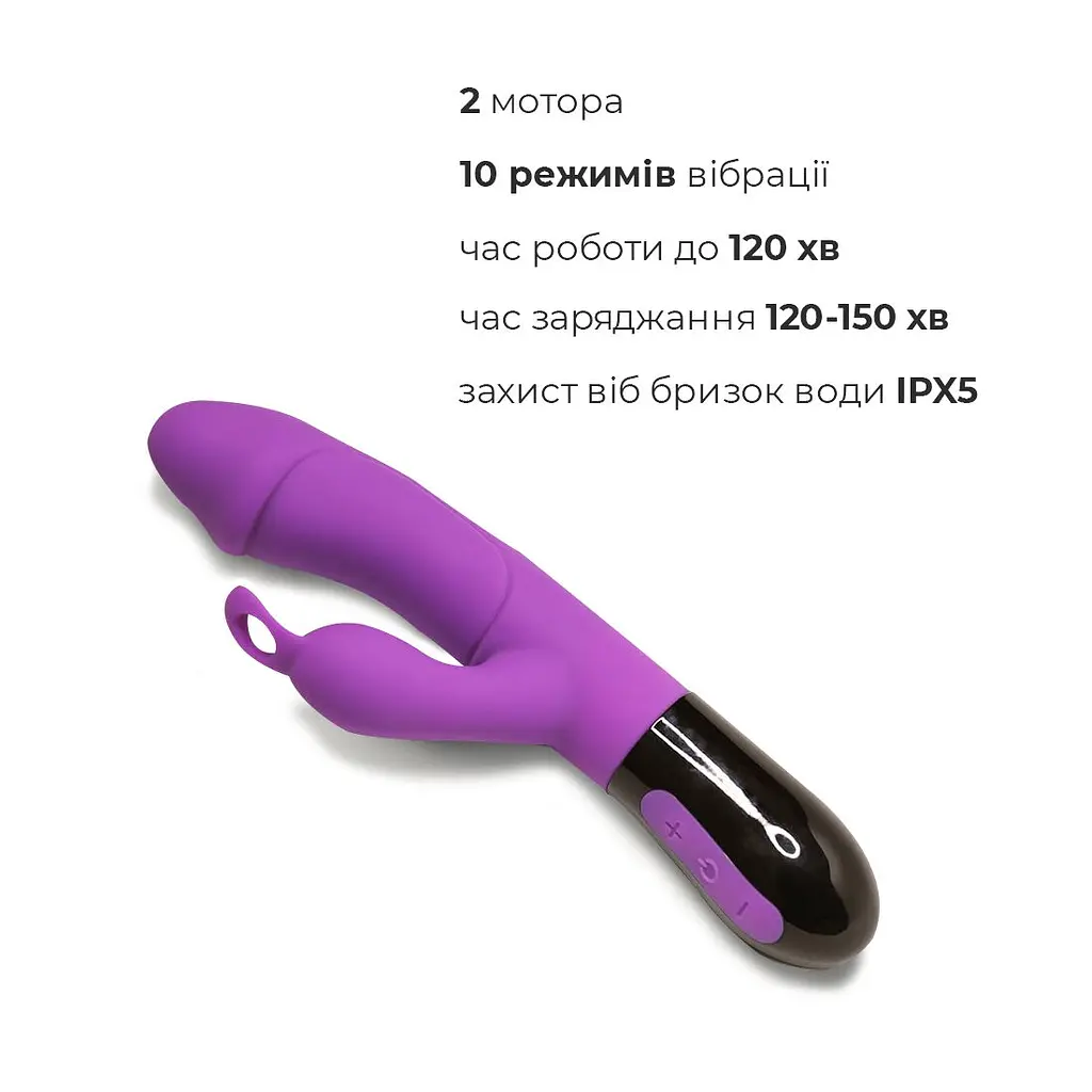 Вібратор-кролик Adrien Lastic Ares 2.0 з петелькою для пальця, що перезаряджається - фото 3