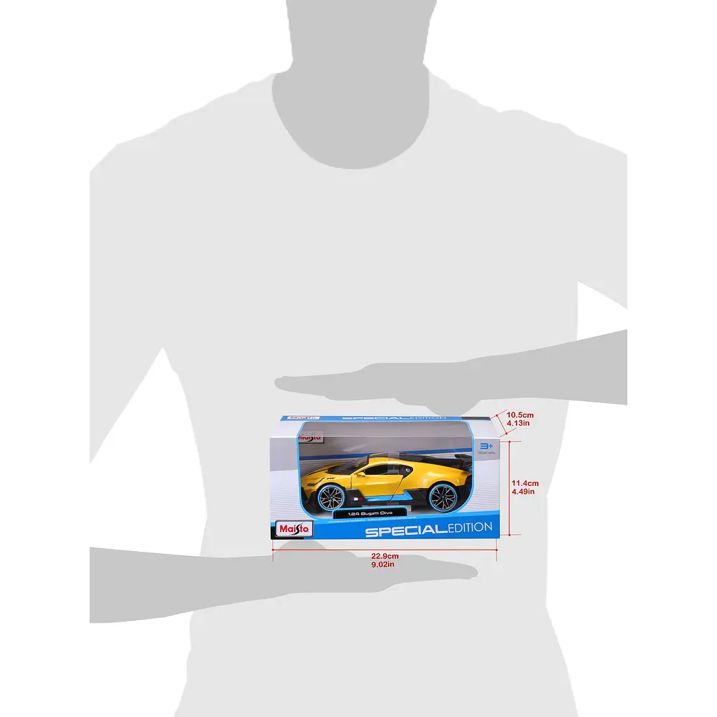 Игровая автомодель Maisto Bugatti Divo 1:24 (31526 yellow) - фото 16