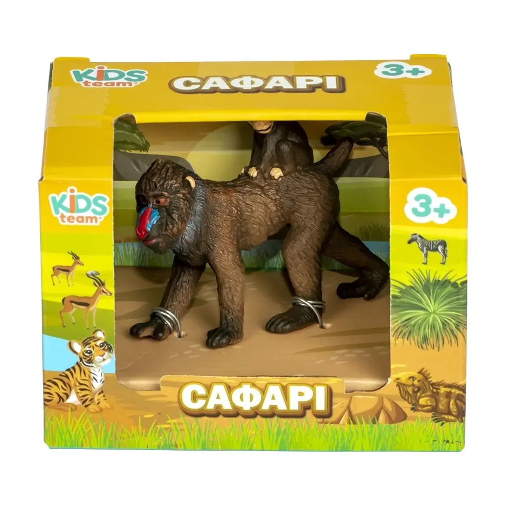 Фігурка Kids Team Сафарі самка Мандрил із дитиною (Q9899-A81_5) - фото 2