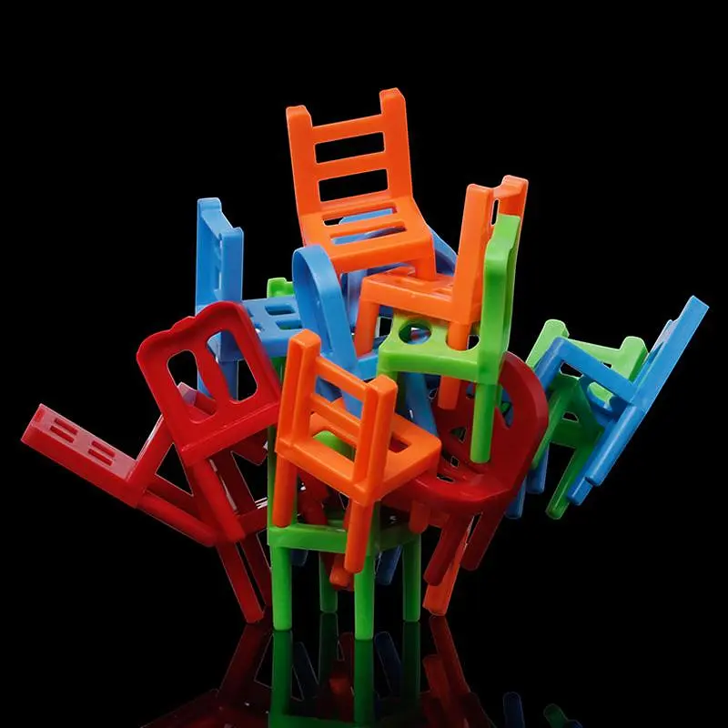 Настільна інтерактивна гра Ummi 301 Balance Chairs 18 pcs Colorful - фото 3