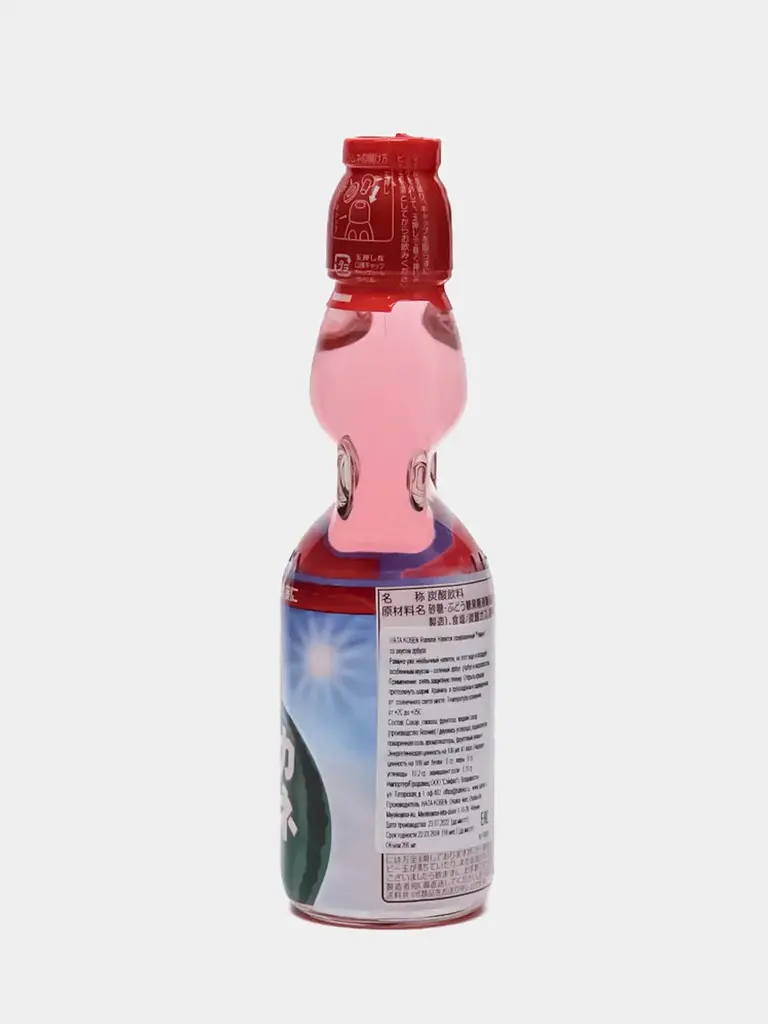 Японський газований напій з кулькою Ramune зі смаком солоного кавуна 200 мл - фото 5
