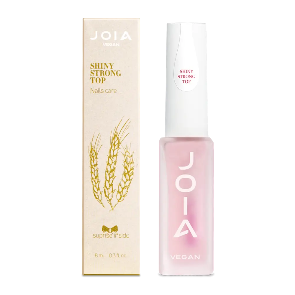 Блискуче довготривале топове покриття для лаку Shiny Strong Top JOIA vegan 8 мл - фото 2