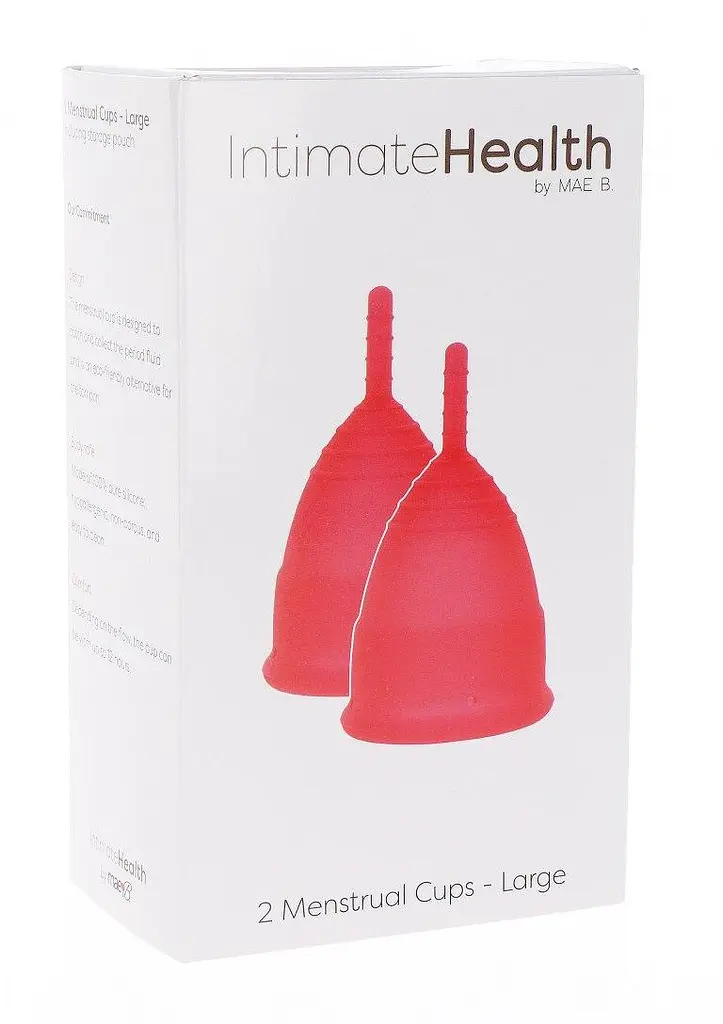 Менструальные чаши Mae B Intimate Health 2 Large Menstrual Cups - фото 6