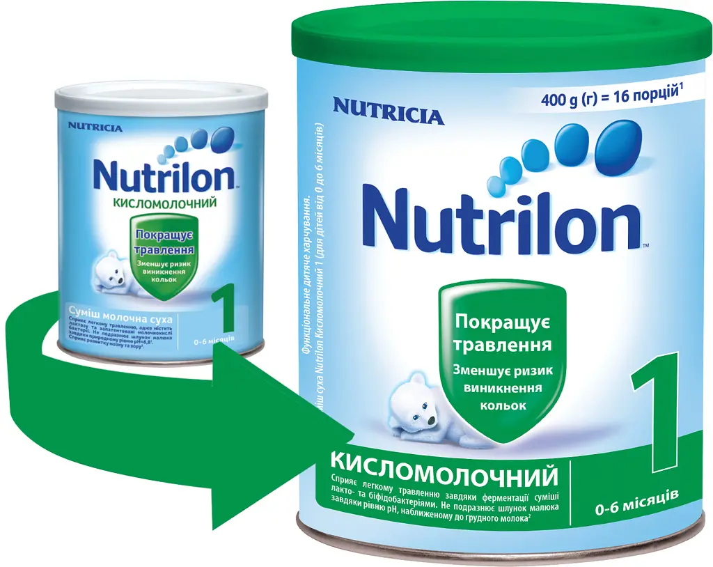 Суха молочна суміш Nutrilon Кисломолочний 1 400 г - фото 2