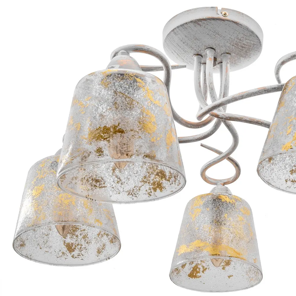 Люстра потолочная Brille классическая E14 40W WH (BKL-595C/5) - фото 5