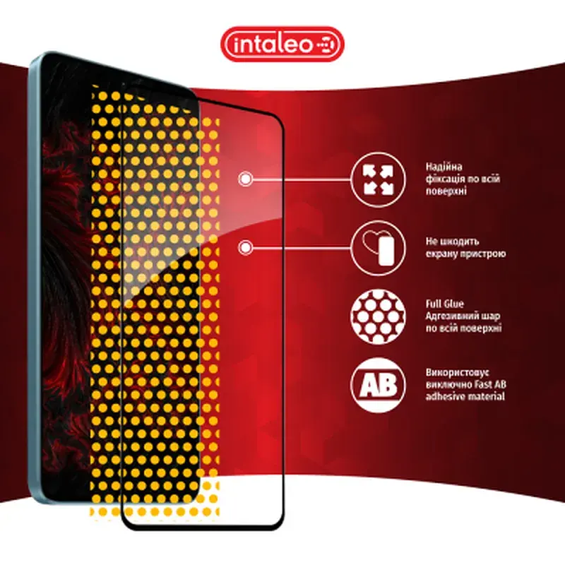 Скло захисне Intaleo Full Glue Xiaomi Redmi Note 13 Pro Plus 5G Black (1283126583933) - фото 7