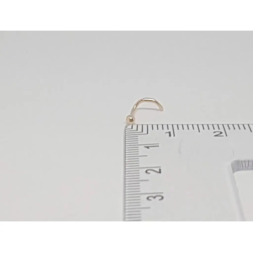 Золота сережка-пірсинг Dear в ніс Dear. 1004 - фото 5