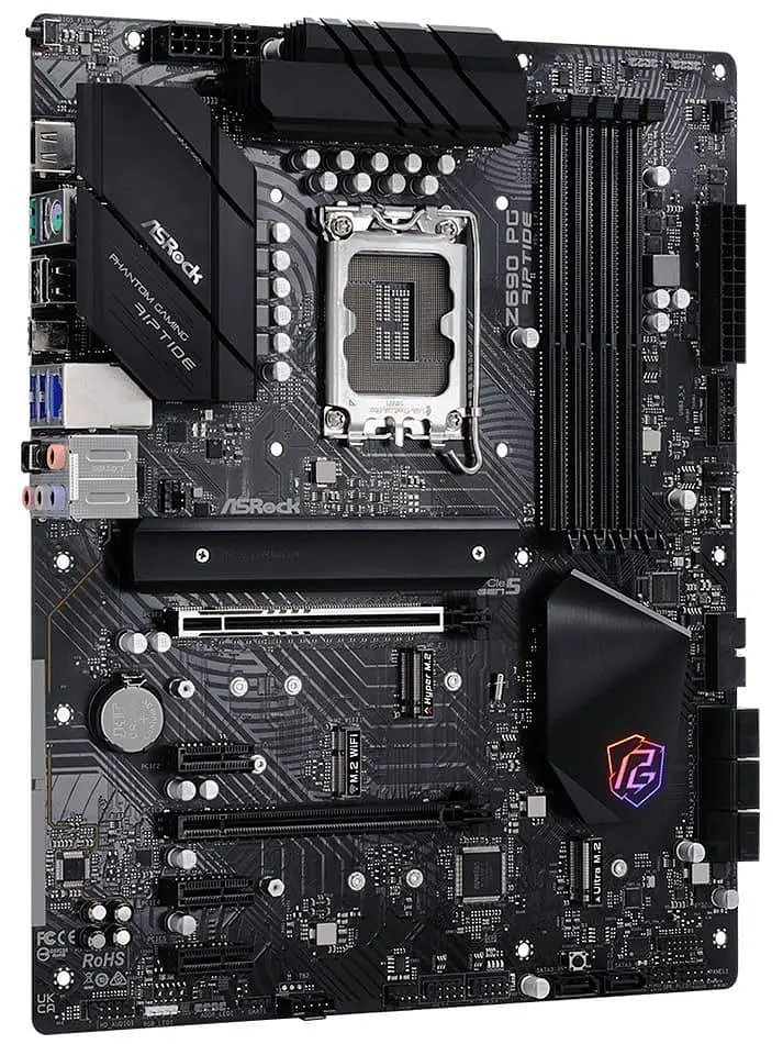 Материнская плата AsRock Z690 PG RIPTIDE (Z690 PG RIPTIDE) (Socket 1700, Intel Z690, ATX) Б/у - фото 4