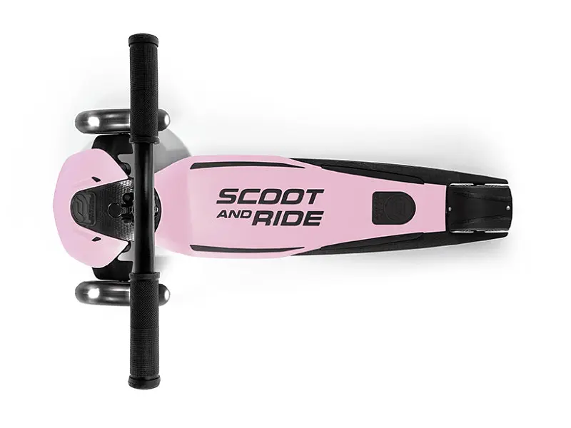 Дитячий самокат Scoot And Ride Highwaykick 5 LED Rose - фото 2