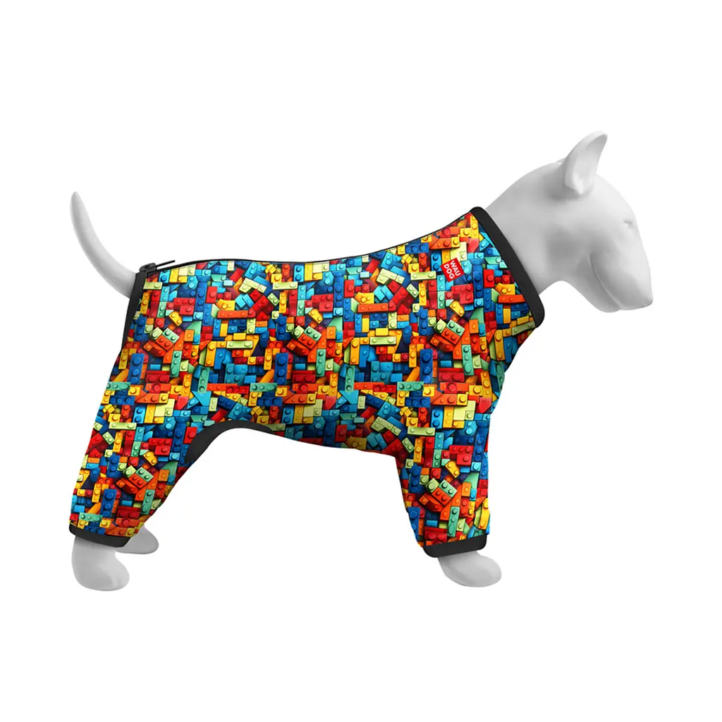 Вітровка для собак Waudog Clothes Блоки S30 - фото 2