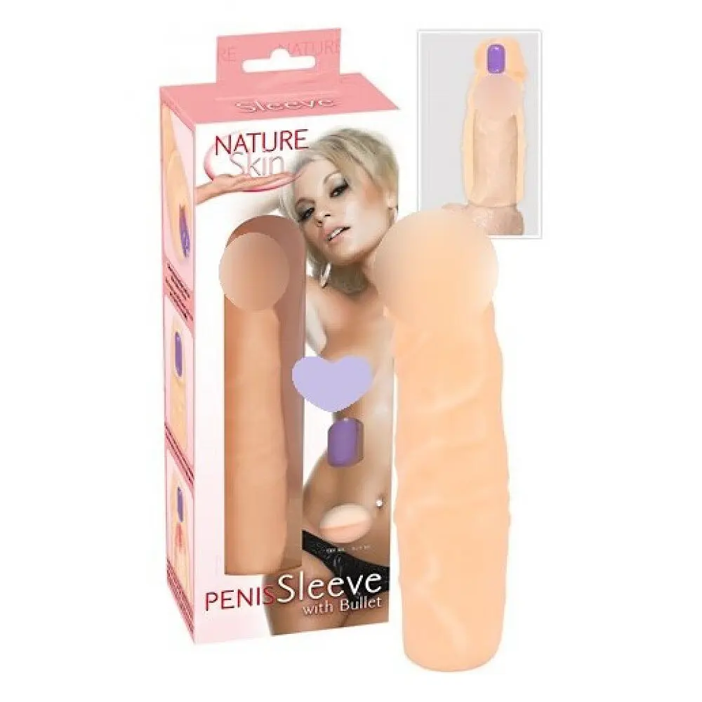Насадка з вібрацією Nature Skin Sleeve with Bullet You2Toys 42-05875910000 87636