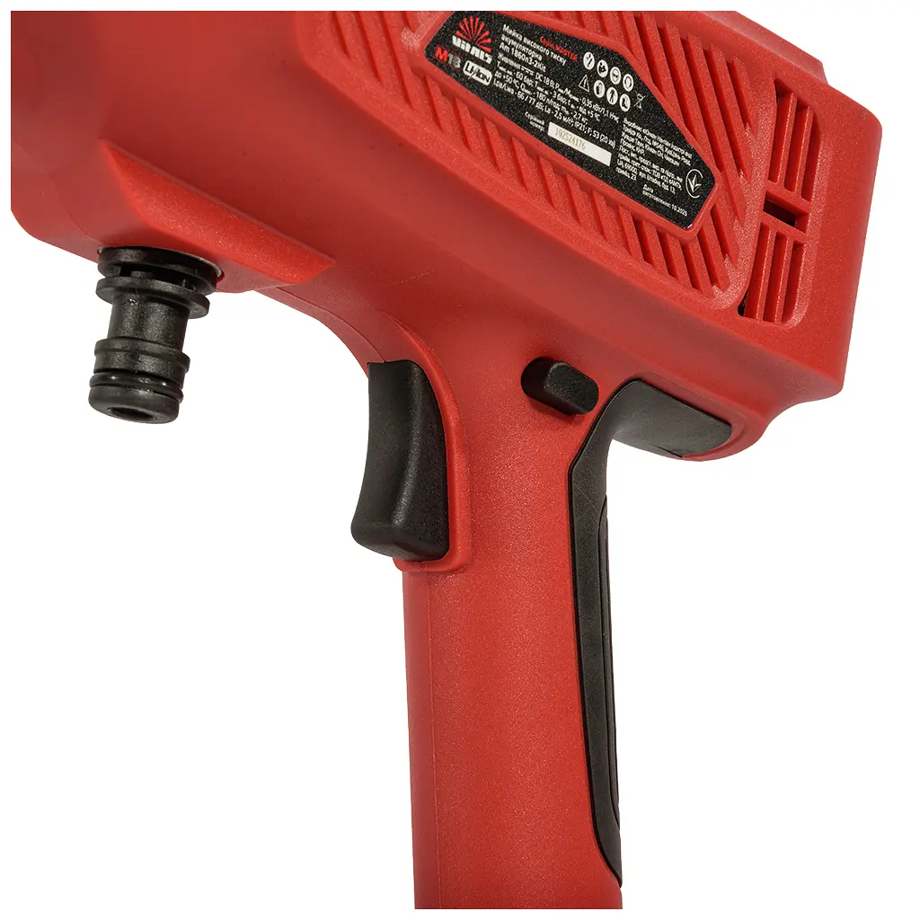 Мийка високого тиску Vitals Master Am 1860n3-2Kit, низького тиску, 18V, 2×2Ah, 180l/год, 30bar, кейс (243498) - фото 9