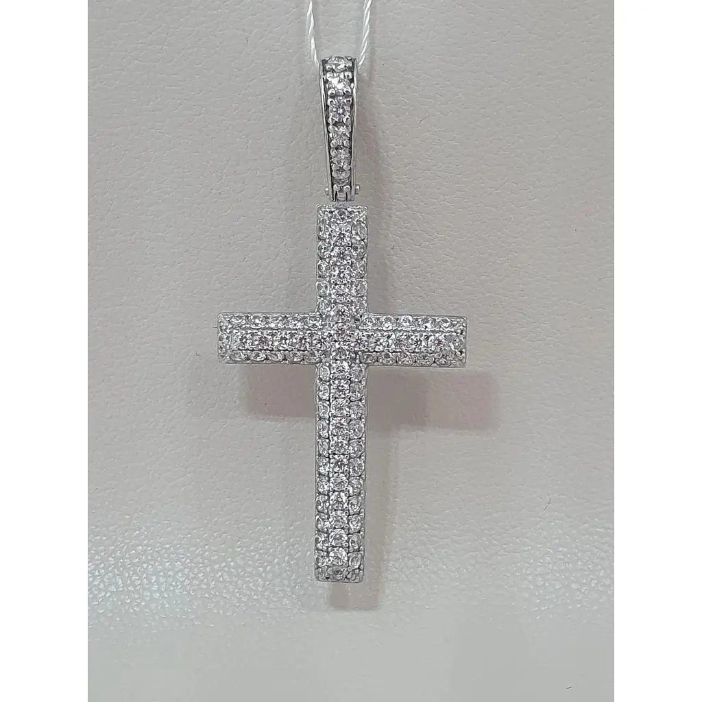 Золотий хрестик Імперія золота з фіанітами. КР048БИ - фото 2