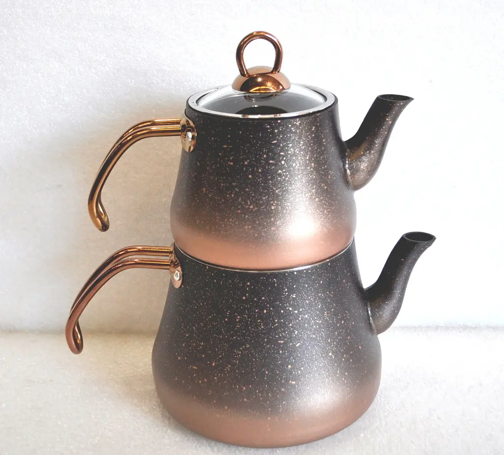Двоярусний чайник O.M.S. Collection 8200-XL Bronze (1,8/3,75 л.) - фото 6