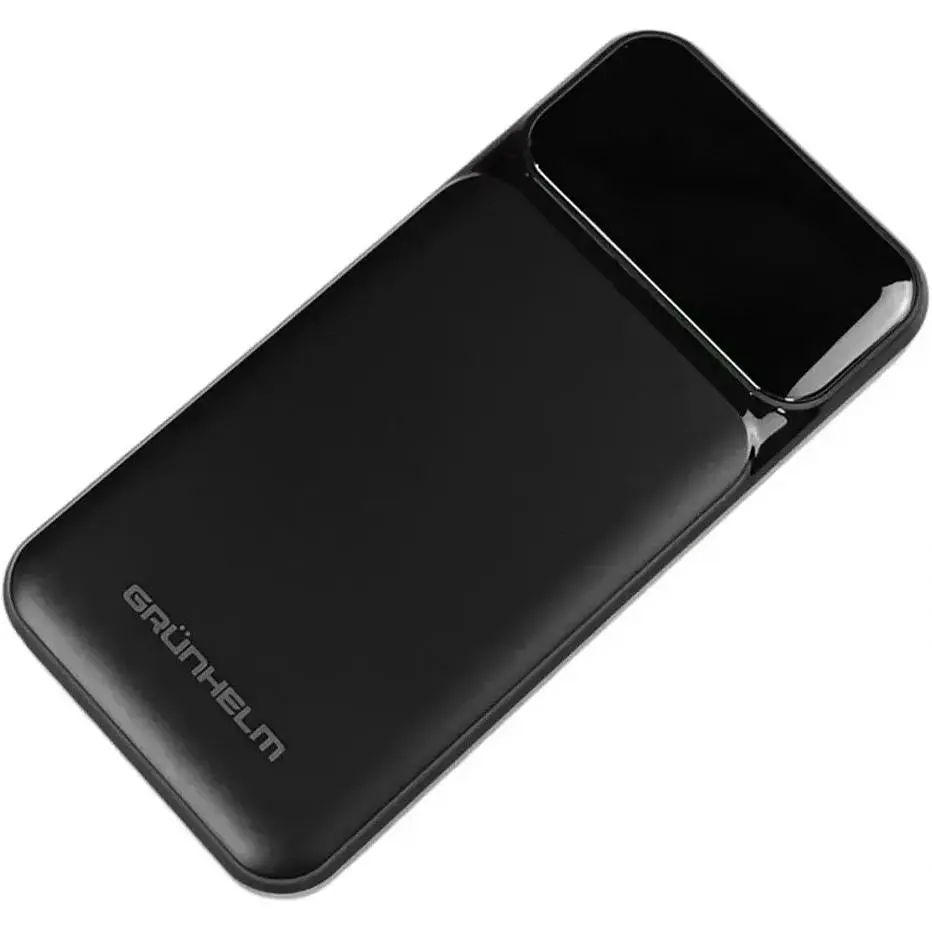 Портативная батарея Grunhelm Power Bank 10.000 mAh ЦБ-00267678 черная - фото 2