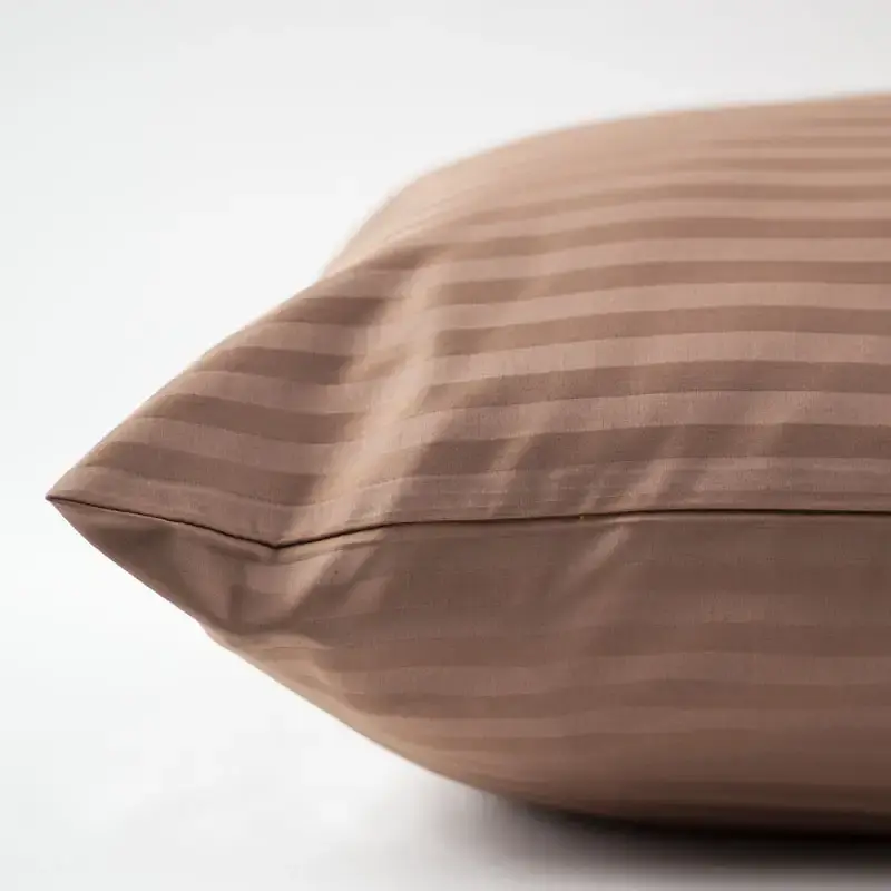 Комплект постільної білизни ТЕП Страйп Сатин Premium Macchiato євро (2-04800_34078) - фото 3