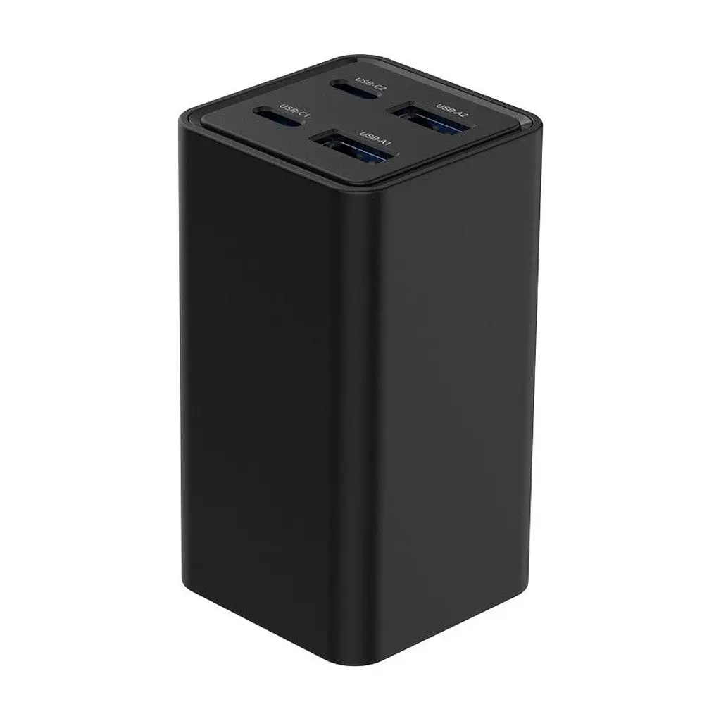 Зарядний пристрій Gembird 2xUSB-C PD65W + 2xUSB QC3.0 30W black (TA-UC-2A2C-PD65-01-BK) - фото 3