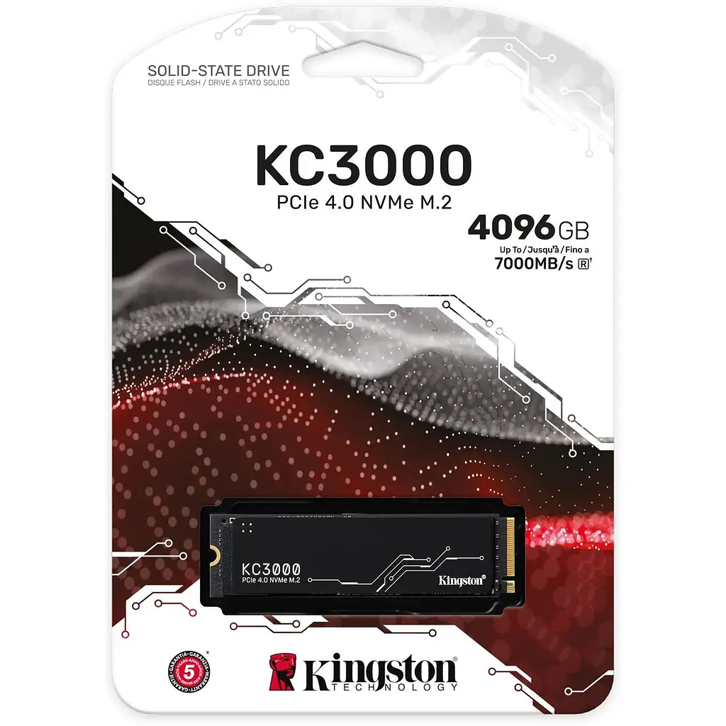 Накопичувач SSD Kingston KC3000 M.2 2280 PCIe 4.0 x4 NVMe 3D TLC 4096GB (SKC3000D/4096G) - фото 3