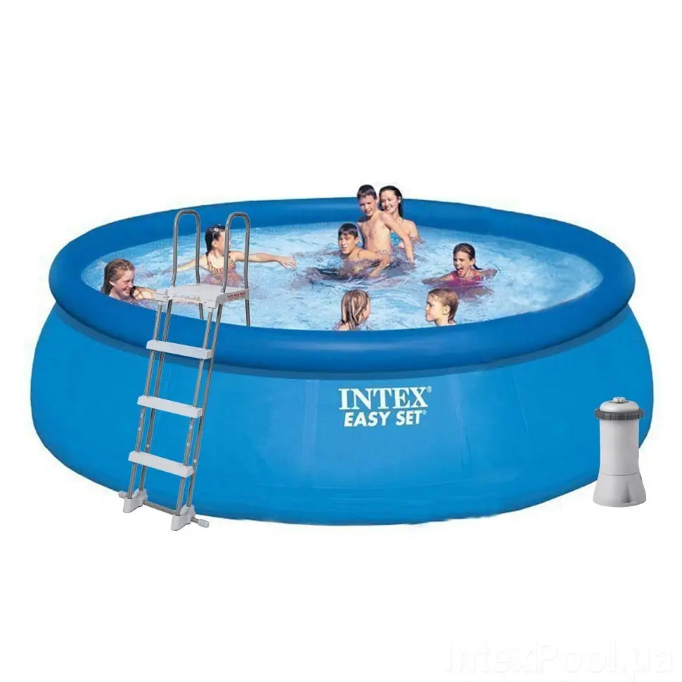 Надувний басейн сімейний Intex 26168 (457х122 см), 14141 л - фото 2