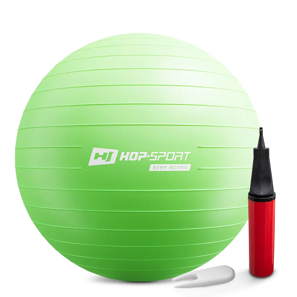 Фітбол Hop-Sport 65см зелений + насос 2020 - фото 8
