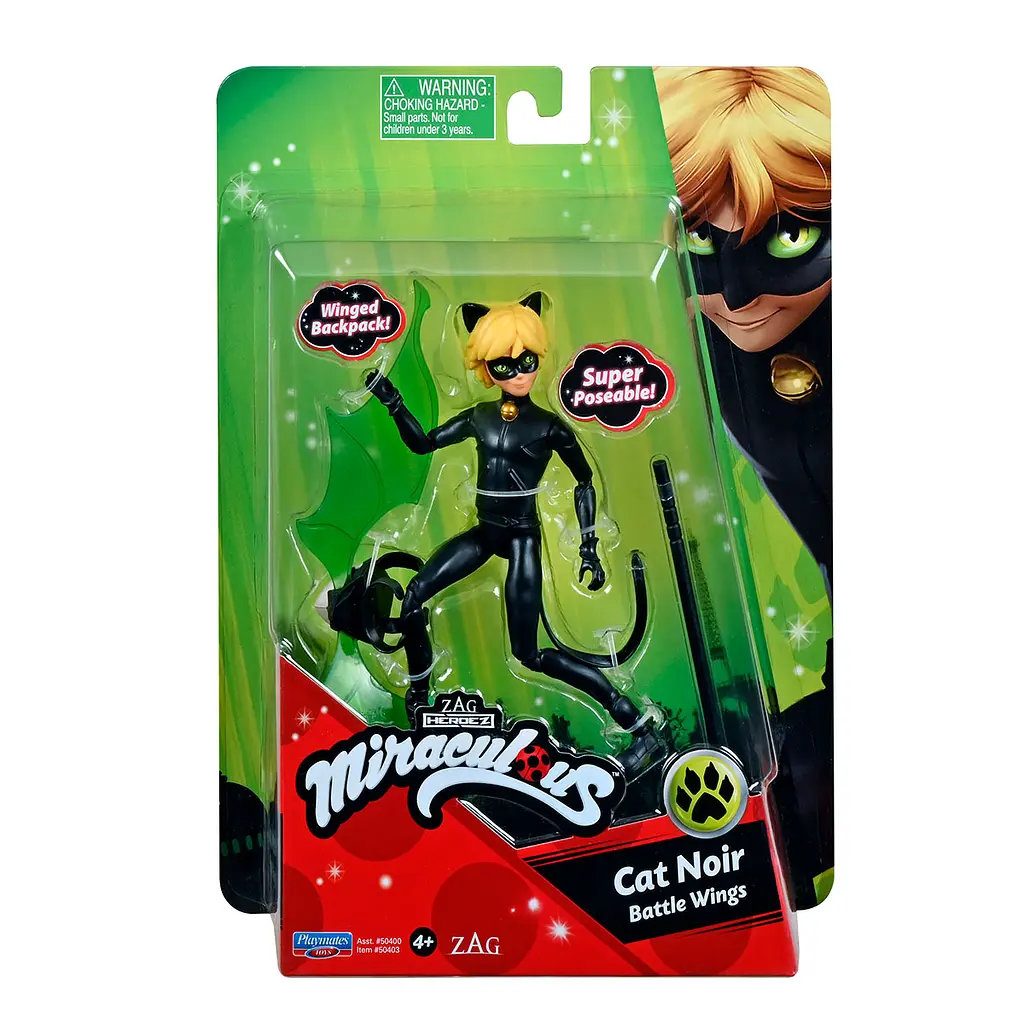Кукла Miraculous Леди Баг и Супер-Кот S2 Супер-Кот, 13 см (50403) - фото 3