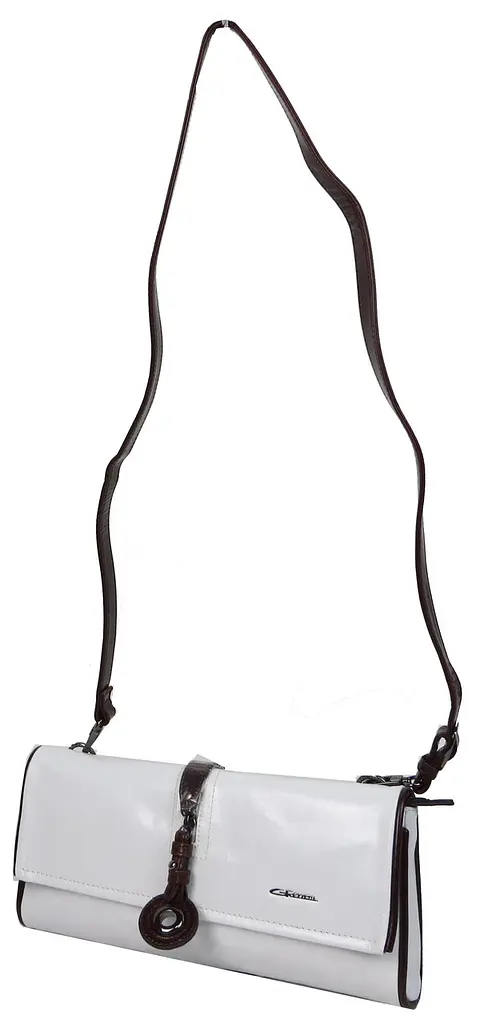 Жіночий шкіряний клатч Giorgio Ferretti 31085H2032 Білий - фото 4