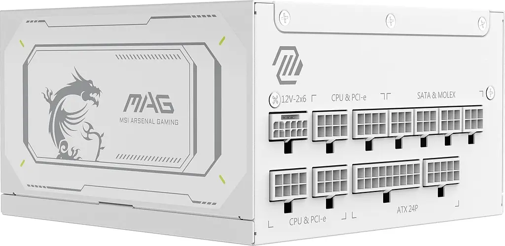 Блок живлення MSI MAG A1000GL PCIE5 White 1000W - фото 2