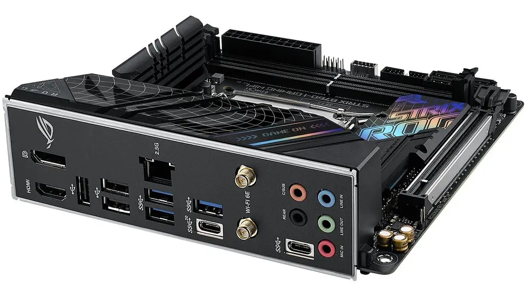 Материнська плата ASUS ROG STRIX B760-I GAMING WIFI (ROG STRIX B760-I GAMING WIFI) (Socket 1700, Intel B760, Mini-ITX) - фото 4