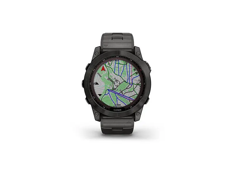 Смарт-годинник Garmin Fenix 7X Sapphire Solar C. Grey DLC Titanium w. Carbon Grey DLC Vented T. Band (010-02541-27) - фото 9