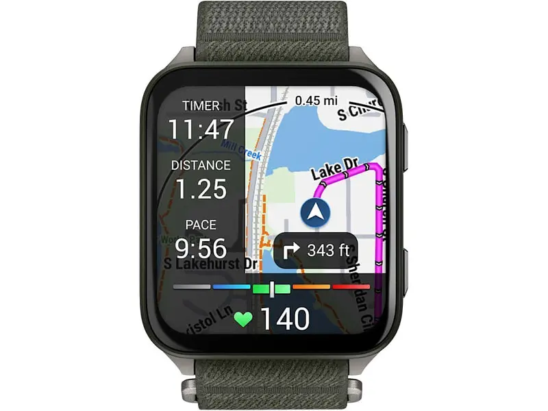 Смарт-годинник Garmin Venu X1 Moss with Titanium Caseback and Moss ComfortFit Nylon Band (010-02980-01/03) - фото 2