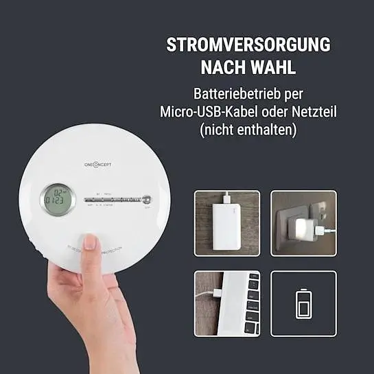 Проигрыватель компакт-дисков OneConcept CDC 100MP3 Discman (10031564) - фото 3