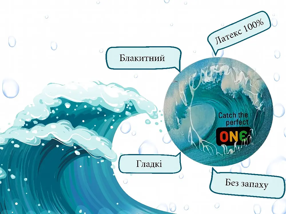 Презервативы One Catch The Perfect Color Sensations голубые 5 шт. в кейсе (ROZ6501052006) - фото 3