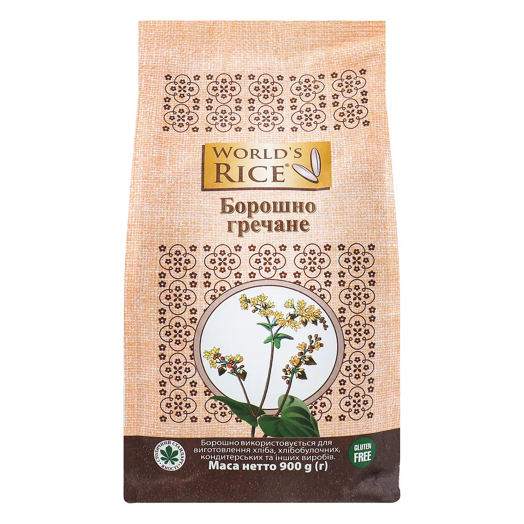 Мука гречневая World's Rice 900 г - фото 2