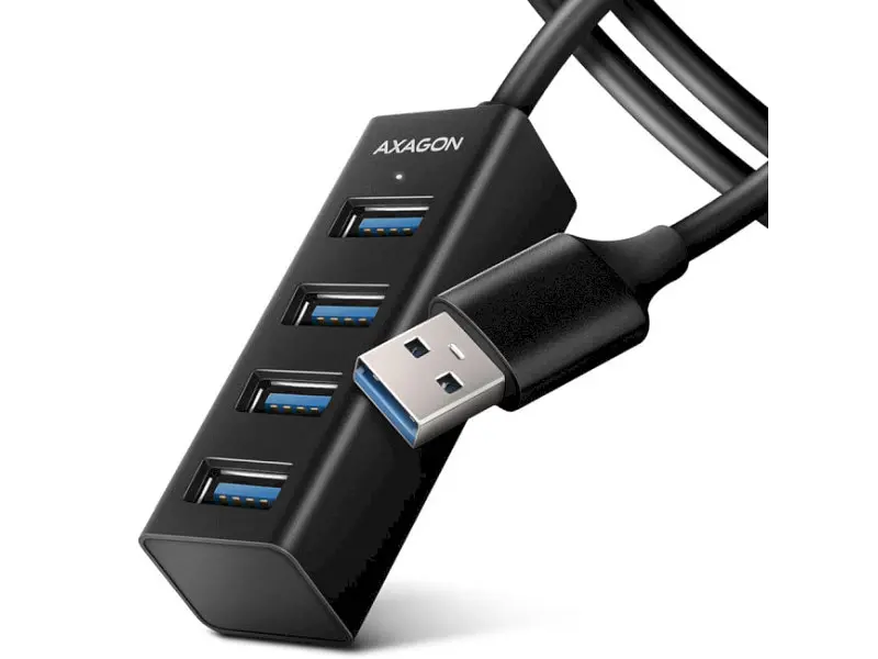 Мультипортовий адаптер AXAGON SuperSpeed Mini USB-C Black (HUE-M1C)