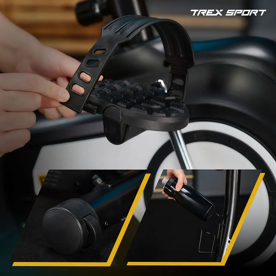 Велотренажер Trex Sport TX-400MB Reck магнітний чорно-білий - фото 7