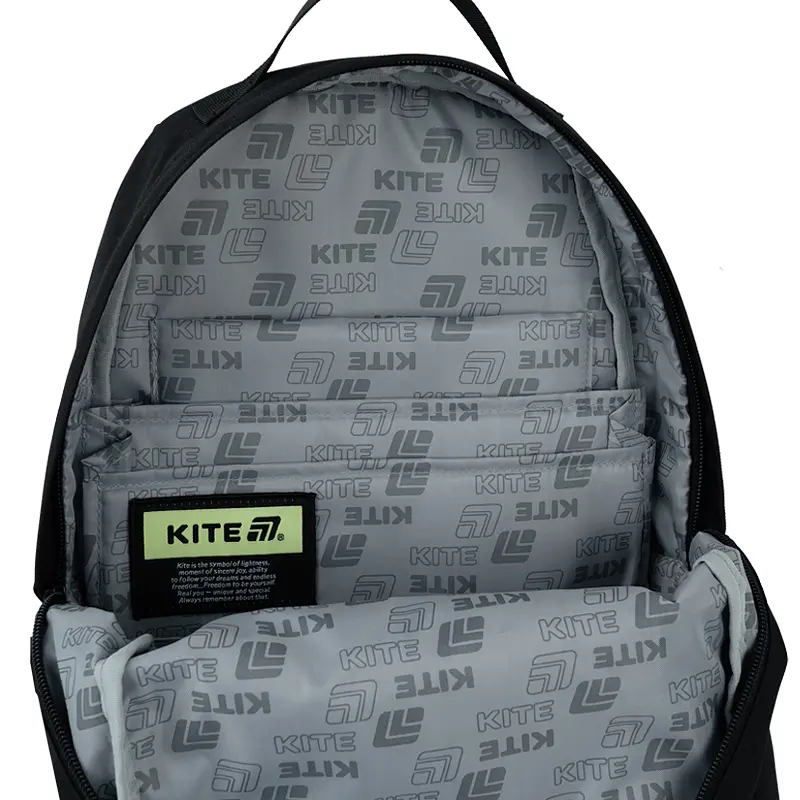 Рюкзак для старшої школи Kite Education teens 949M Danger Чорний (K26-949M-1) - фото 12