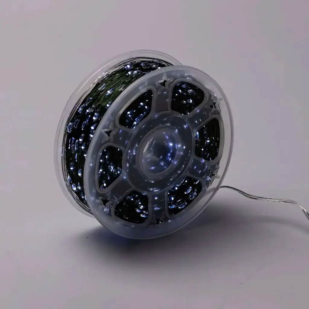 Гірлянда Роса GarlandoPro нитка GarlandoPro 2000 LED довжина 200 м з пультом від мережі зелена, білий (2000L200MGW) - фото 10