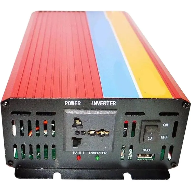 Инвертор преобразователь напряжения с 12V на 220V XPRO Power-One Plus 5000W красный (41430-_3972) - фото 3