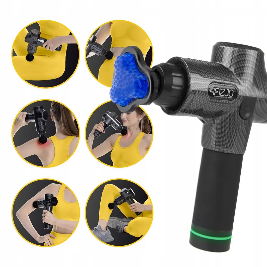 Ручний перкусійний масажер 4FIZJO Massage Gun Ultra Cool Edition 100 Вт (масажний пістолет) MG05 (P-5905973401470) - фото 8