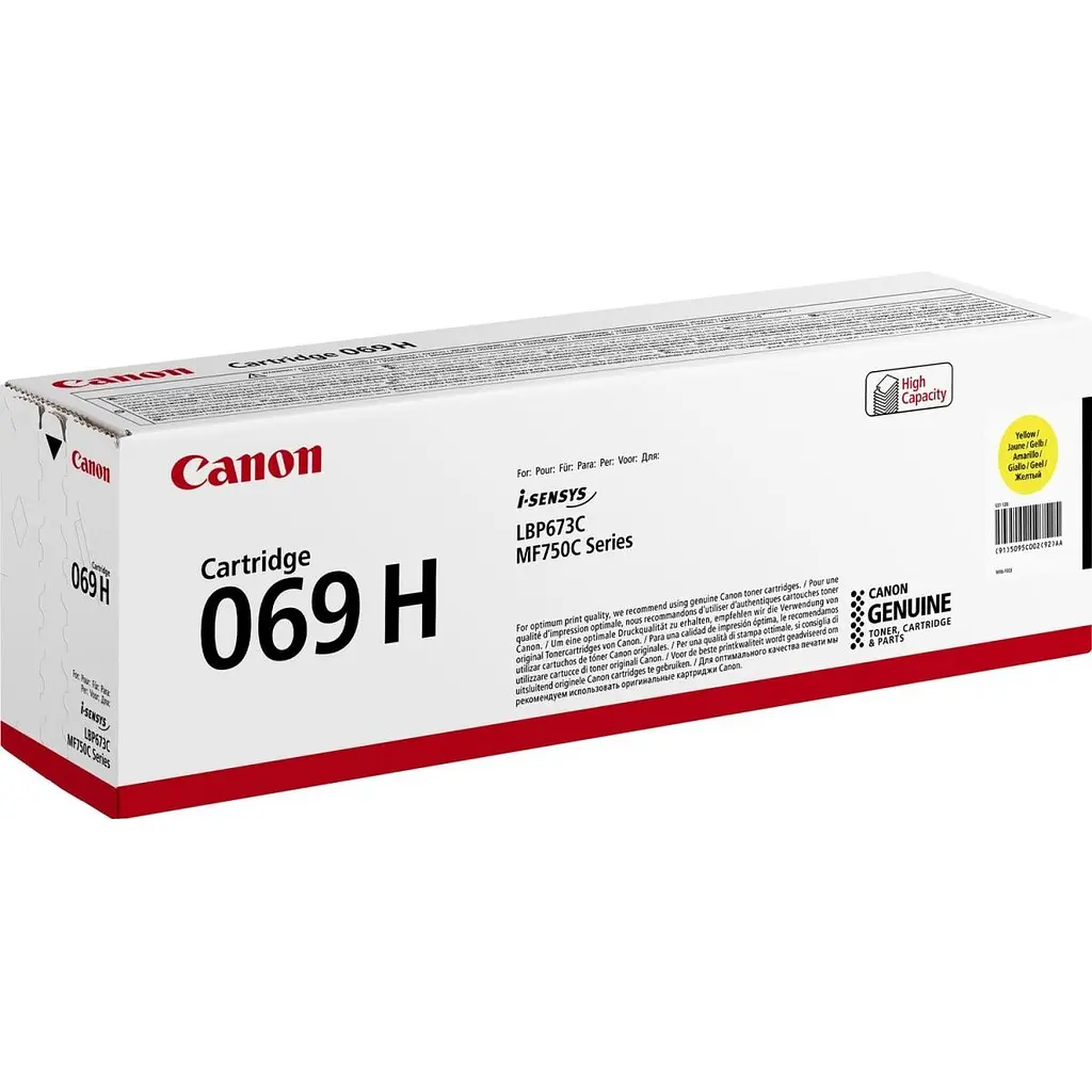 Картридж для БФП Canon 069H 5.5K для MF752Cdw/ MF754Cdw/ LBP673Cdw Yellow (5097C002) [116414] - фото 3