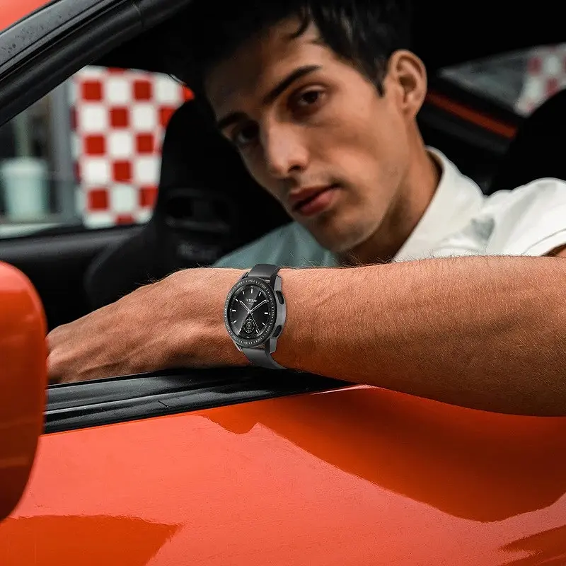 Захисний чохол Tamister для смартгодинника Xiaomi Mi Watch Color 2 з плівкою сріблястий - фото 8
